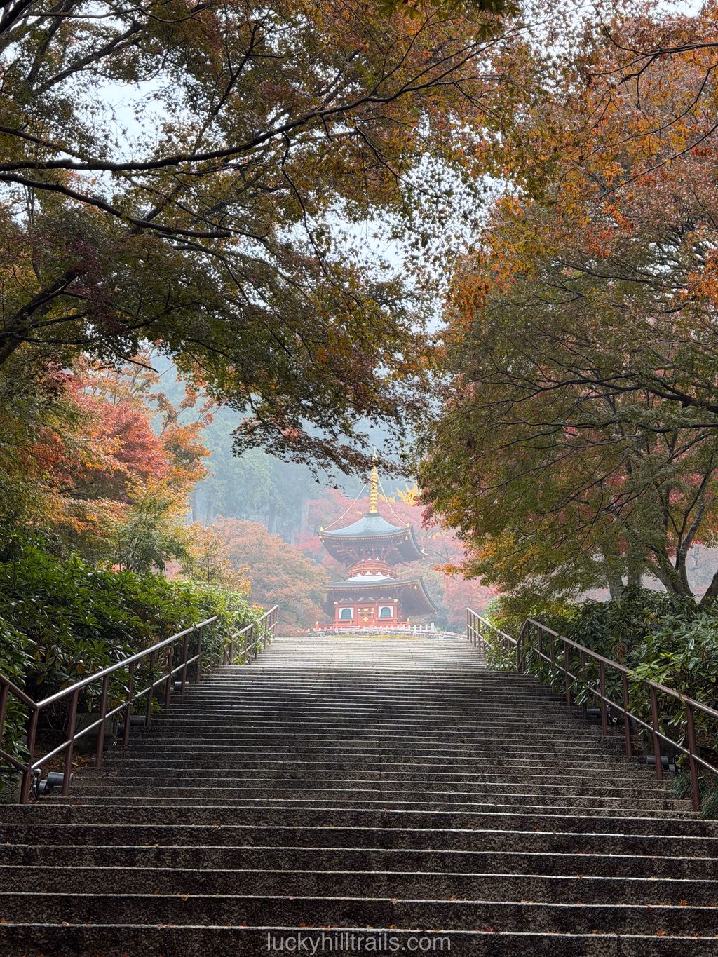 Pagoda in Katsuo-ji temple