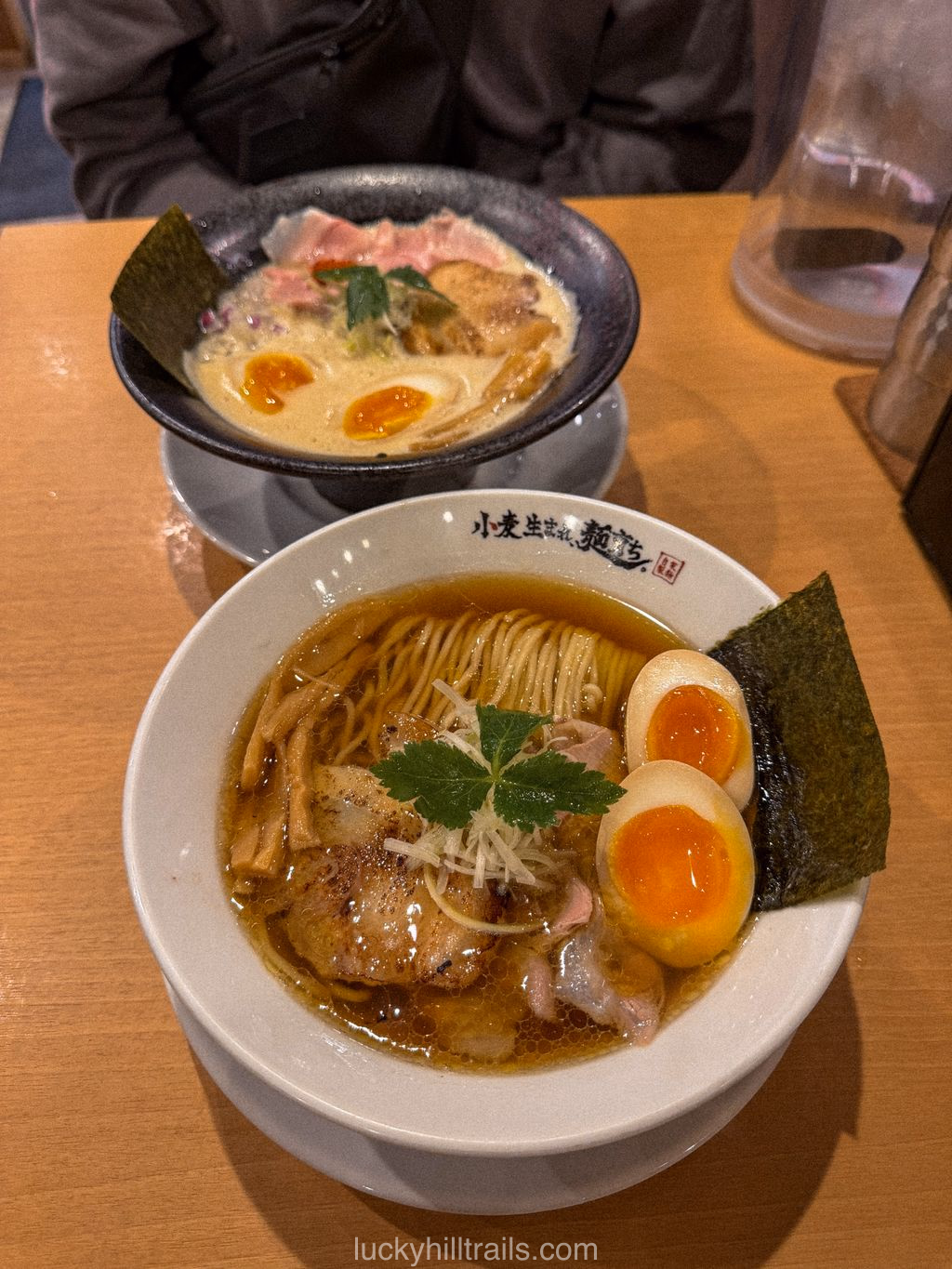 Rich ramen with noodles, broth and toppings at Komugi Umare Men Sodachi, Osaka